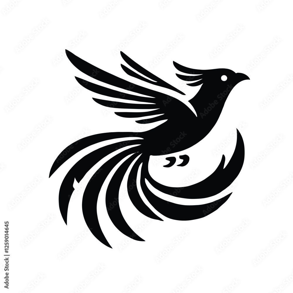 Fototapeta premium Quetzal Bird Silhouette