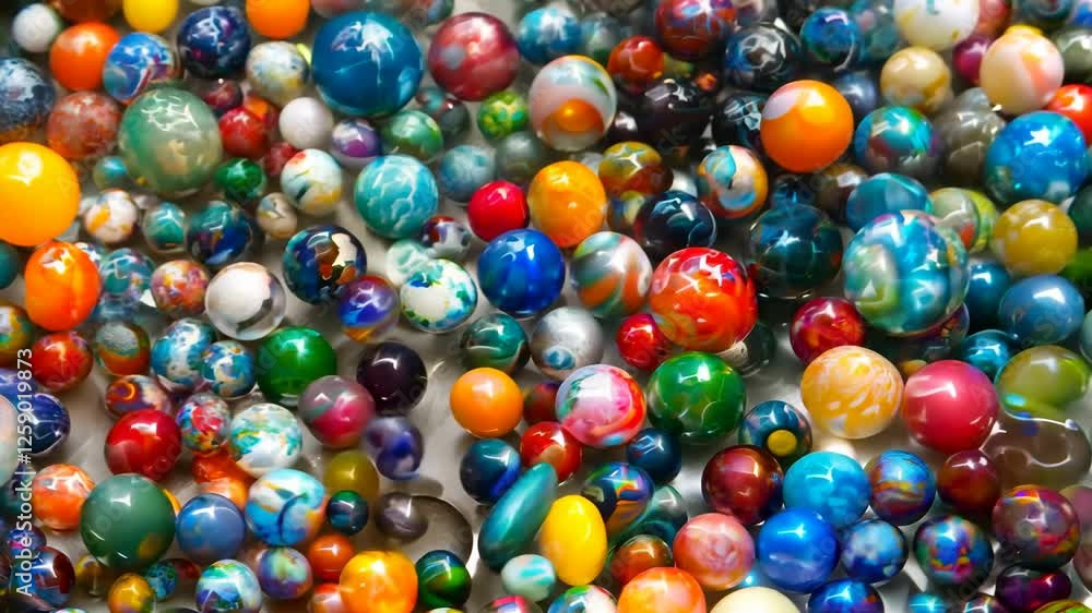 A surface densely covered with colorful marbles of different sizes and patterns, filling every inch of the frame with their shiny, playful texture. A surface densely covered with colorful marbles of different sizes and patterns, filling every inch of the frame with their shiny, playful texture.
