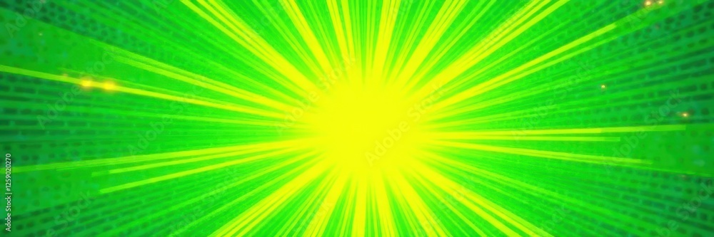 Vibrant green sunburst, halftone comic pop art texture, bold, graphic, comic book Vibrant green sunburst, halftone comic pop art texture, bold, graphic, comic book