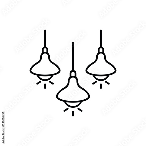 Ceiling Light vector icon