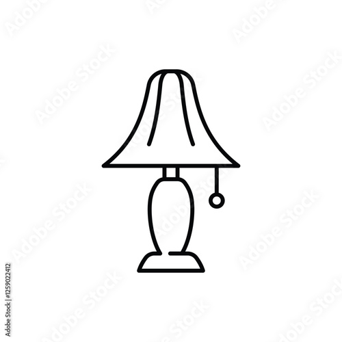 Bedside Lamp vector icon