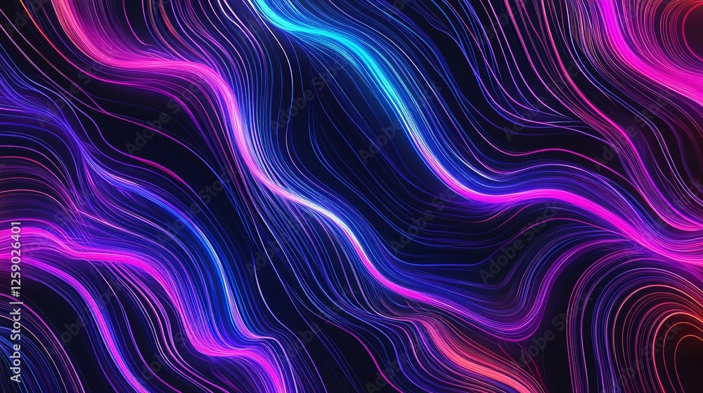 Abstract wave lines pattern dynamic colorful light flowing isolated on black background. concept of music, party, technology, modern. Abstract flowing wavy lines. Colorful dynamic wave Abstract wave lines pattern dynamic colorful light flowing isolated on black background. concept of music, party, technology, modern. Abstract flowing wavy lines. Colorful dynamic wave
