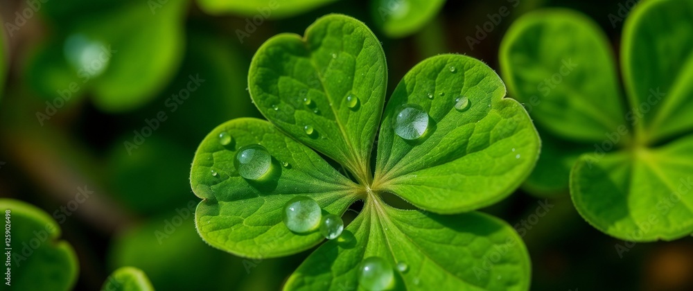 Close-Up of Dew-Covered Clover Leaf
Close-Up of Dew-Covered Clover Leaf
