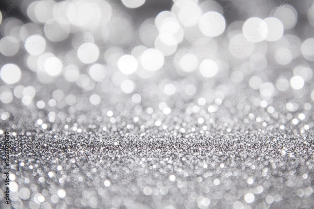 Silver glitter bokeh background, festive backdrop Silver glitter bokeh background, festive backdrop