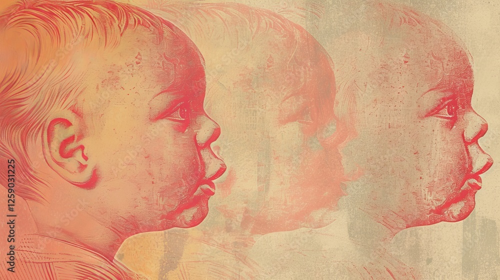 AI-generated artistic depiction of a child