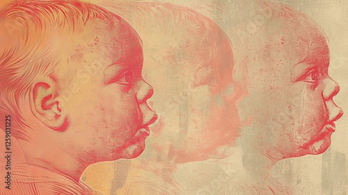 Obraz na płótnie AI-generated artistic depiction of a child w salonie