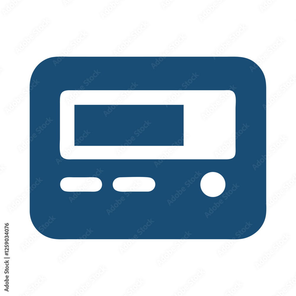 Bepper Device Telecommunications Industry Icon Bepper Device Telecommunications Industry Icon