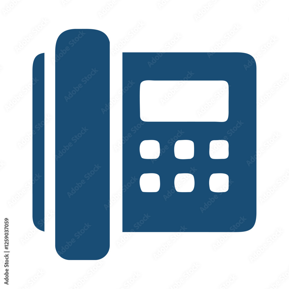 Office Landline Phone Telecommunications Industry Icon