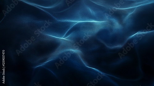 Dark carbon fiber texture with subtle lighting, abstract dark blue background with grid-like fiber texture and light highlights.