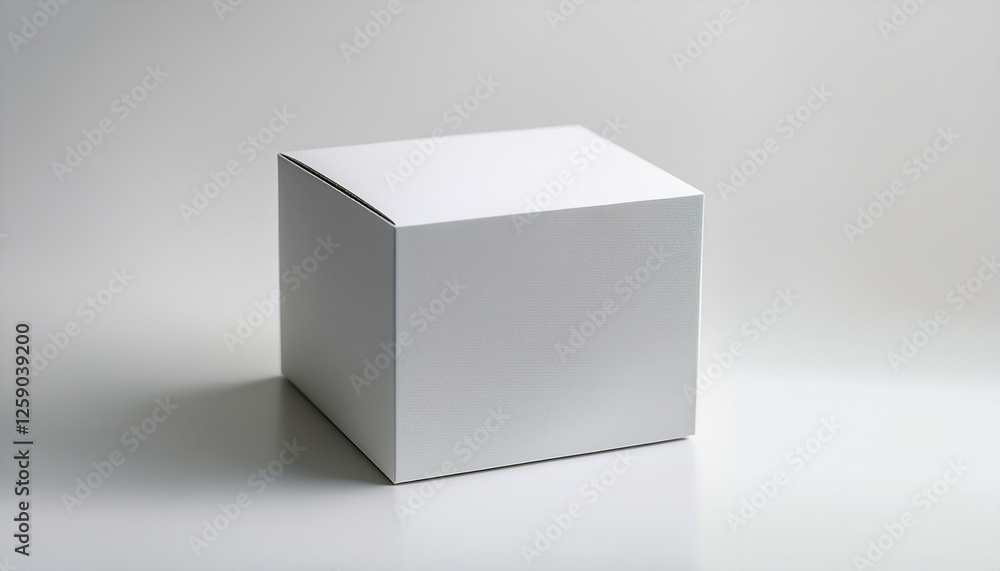 Mockup de caja de packaging en fondo neutro para branding