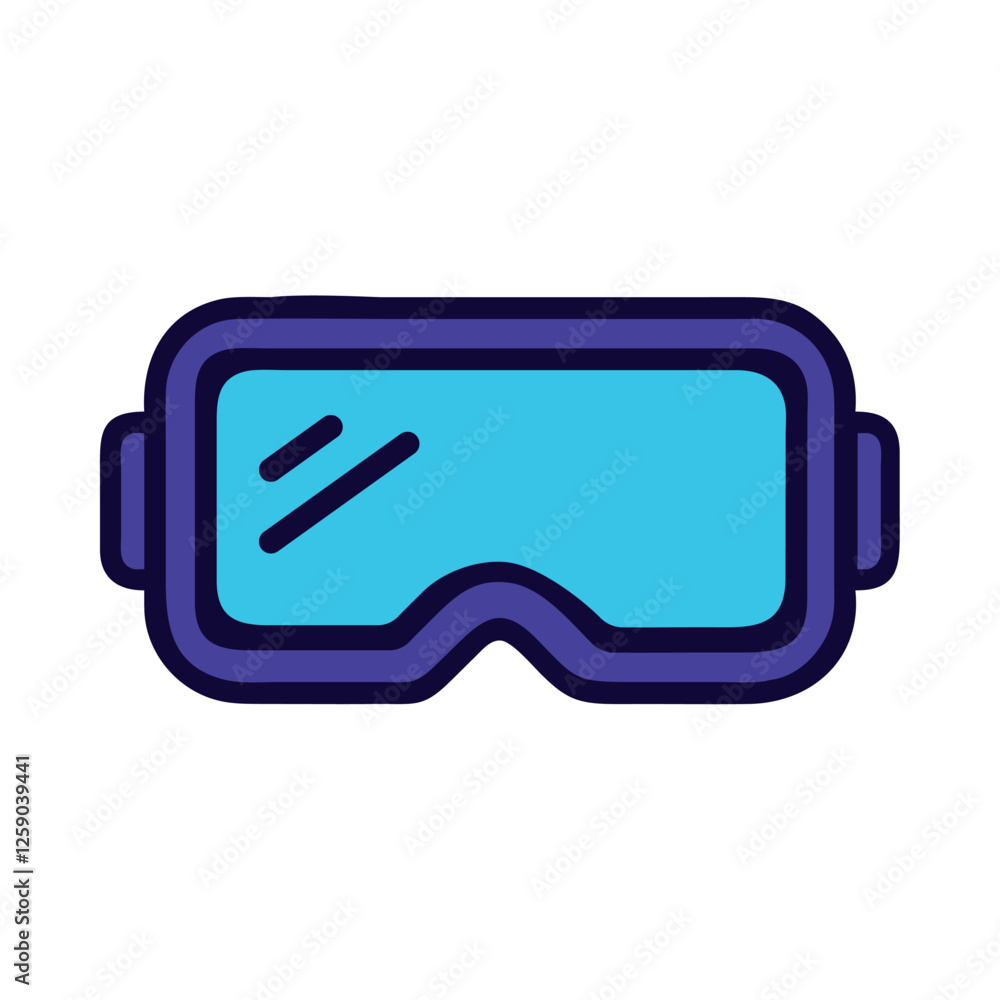 Virtual Reality Goggles Augmented Experience Icon Virtual Reality Goggles Augmented Experience Icon