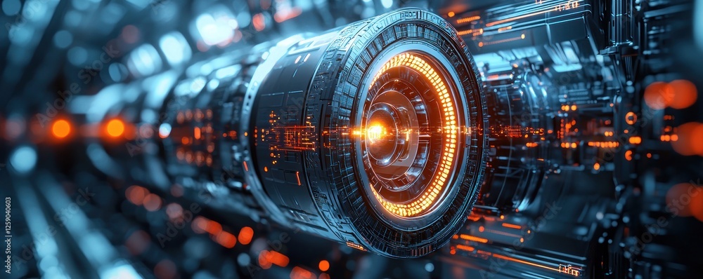 Advanced lithium-ion battery technology showcasing intricate thermal management and energy storage systems for futuristic power solutions.