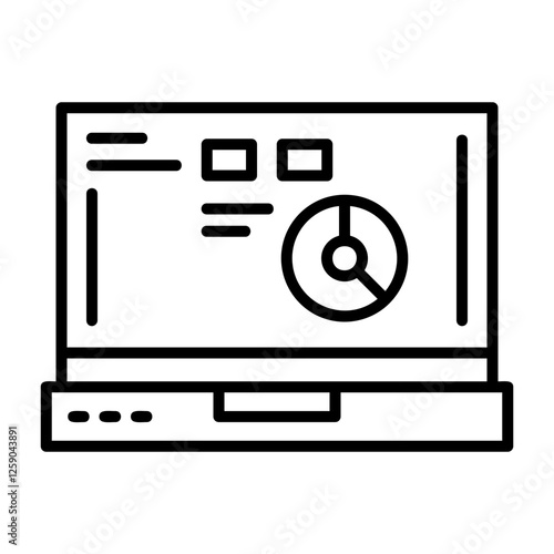Chain Laptop Interface Icon