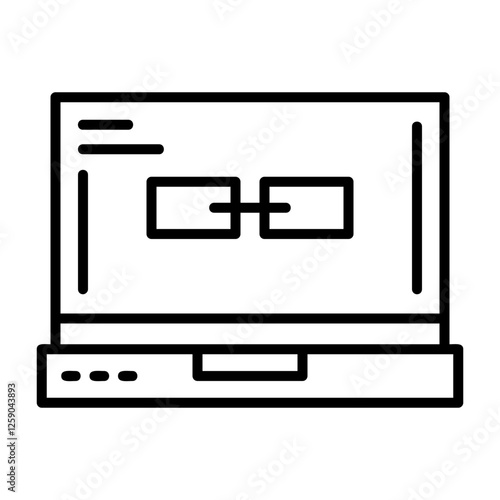 Link Laptop Interface Icon
