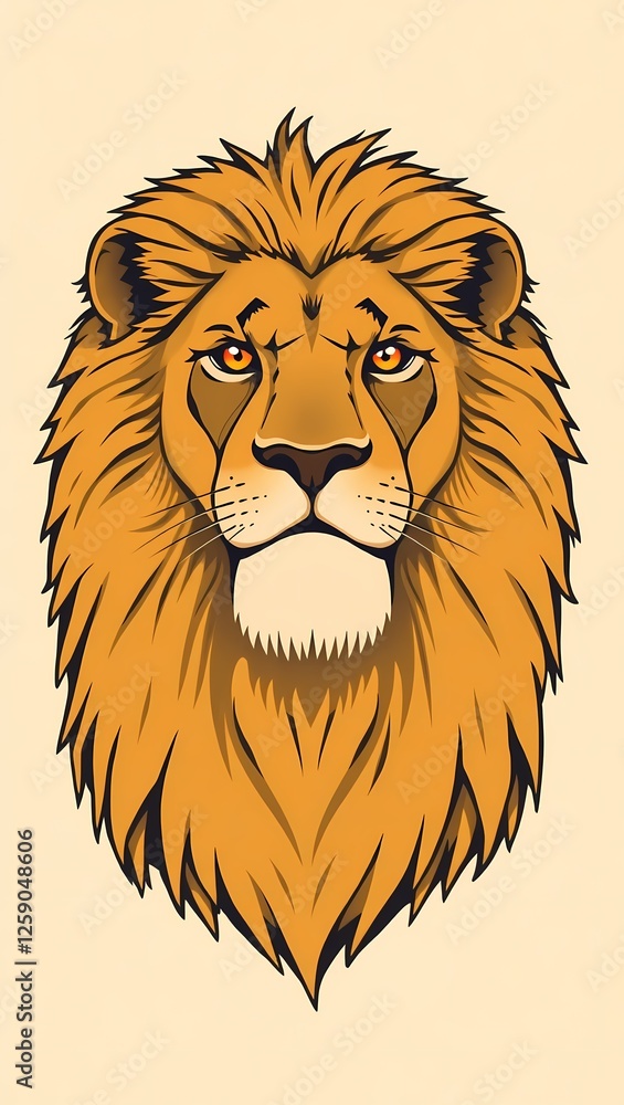 Obraz premium lion vector illustration