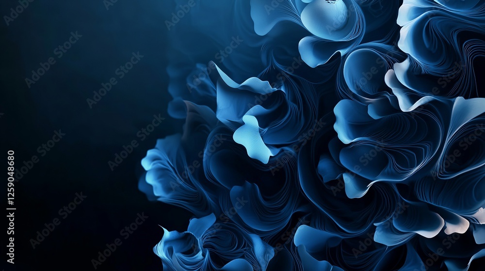 Fototapeta premium Dark blue background with abstract graphic elements for presentation background design.