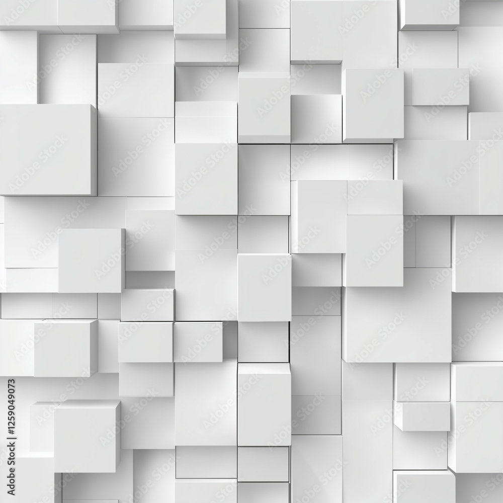 abstract 3d white cubes background abstract 3d white cubes background