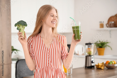 Happy young woman with heal...