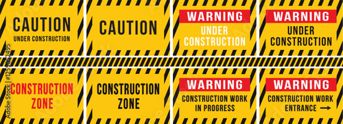 construction safety sign illustration template with print file, safety sign template with higher quality design in the file