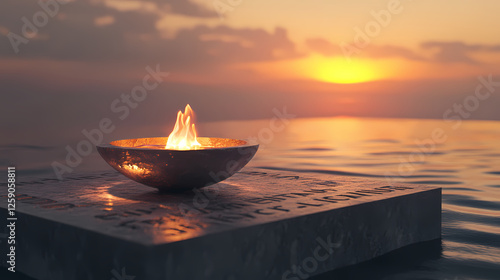 solitary eternal flame