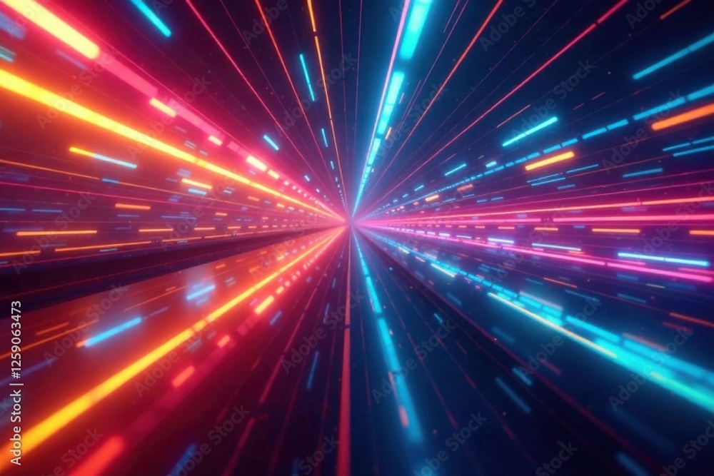A blur of colorful, swirling patterns and shapes move swiftly through the air in a modern, high-tech environment, swirls, motion A blur of colorful, swirling patterns and shapes move swiftly through the air in a modern, high-tech environment, swirls, motion