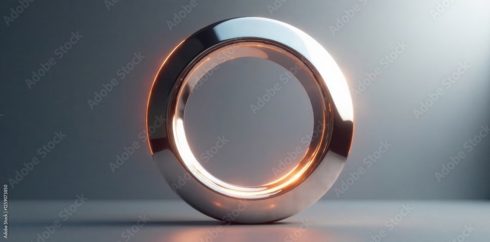 Beautifully crafted circle in shiny silver with subtle lighting effect, silver, circle shape, effect Beautifully crafted circle in shiny silver with subtle lighting effect, silver, circle shape, effect
