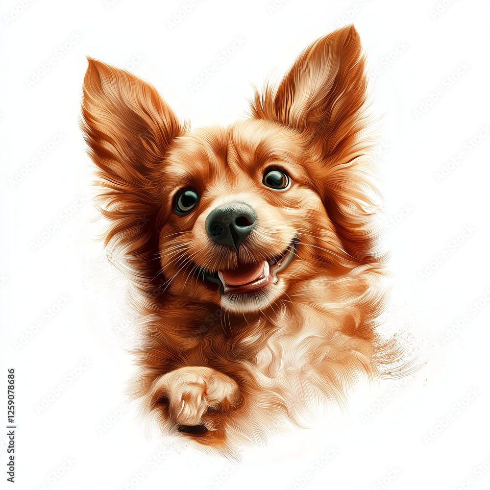 Fröhlicher Corgi mit lautem Lächeln und ausgestreckten Pfoten
Fröhlicher Corgi mit lautem Lächeln und ausgestreckten Pfoten