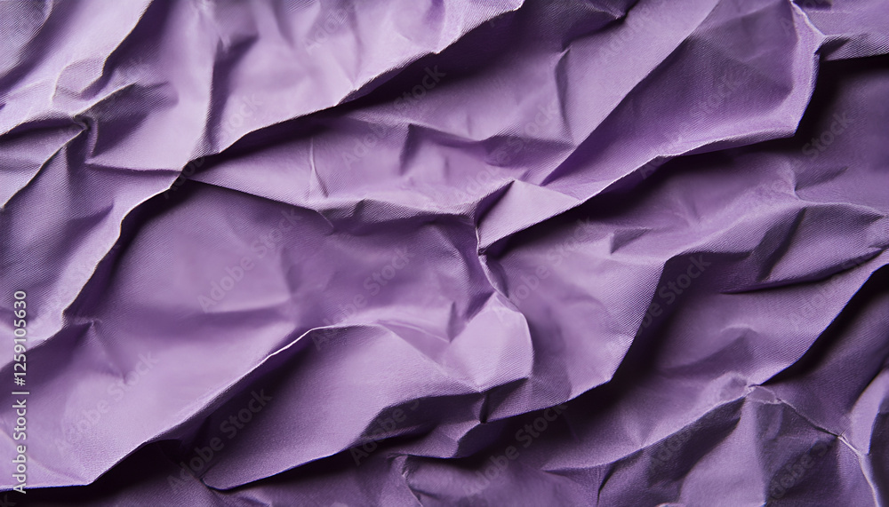 Obraz premium Crumpled purple paper texture for creative backgrounds and design projects