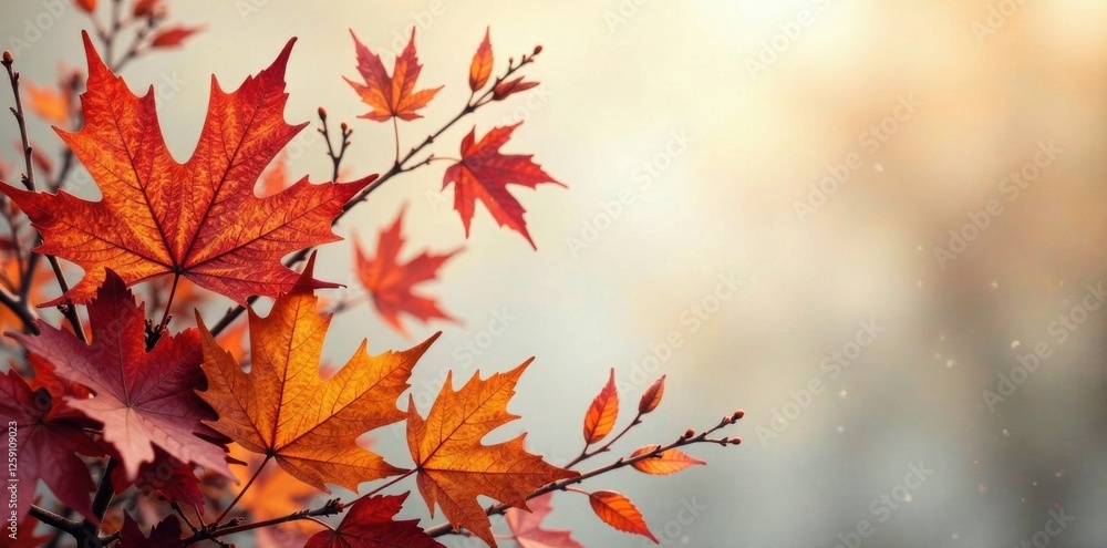 Dried autumn leaves and twigs in floral bouquet, dried leaves, twigs, nature decor Dried autumn leaves and twigs in floral bouquet, dried leaves, twigs, nature decor