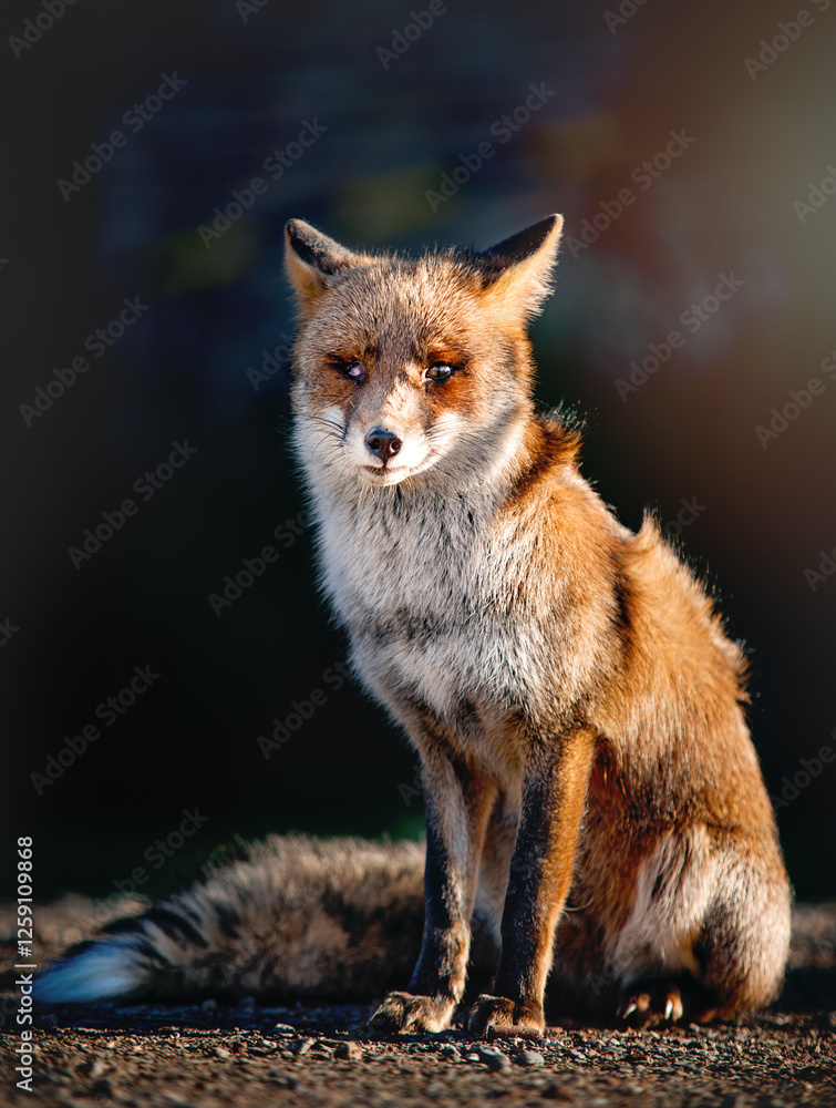 Fototapeta premium Red Fox sitting