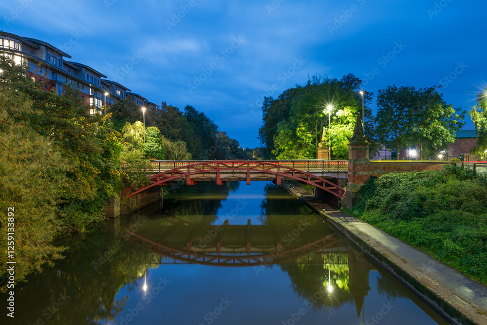 River Soar canal in Leicester, England River Soar canal in Leicester, England