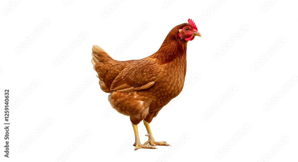 Fototapeta premium chicken on a white background