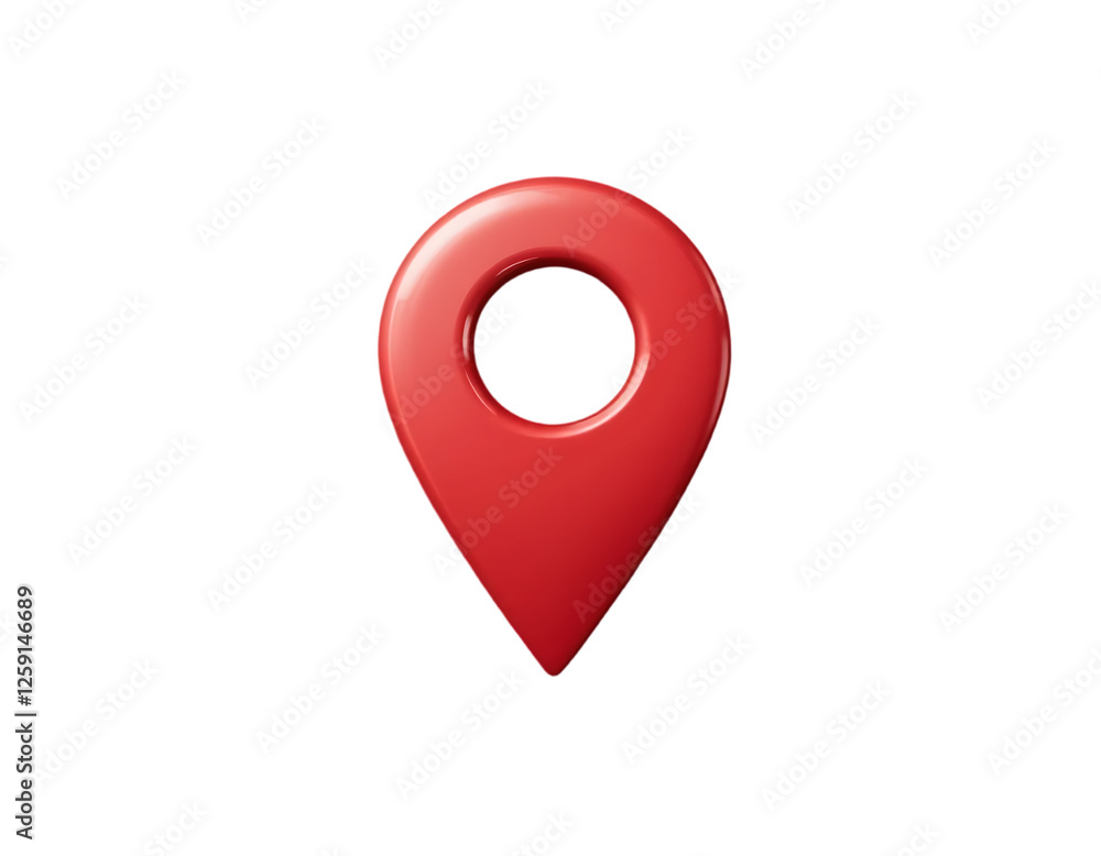 Isolated red pin icon on a transparent background, a symbol for location and navigation, perfect for map, travel, and GPS pointer sign, mark indicating a specific place or destination Isolated red pin icon on a transparent background, a symbol for location and navigation, perfect for map, travel, and GPS pointer sign, mark indicating a specific place or destination
