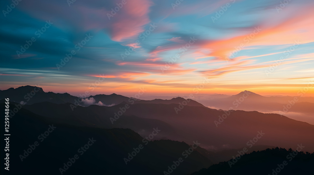 Fototapeta premium Dramatic Rocky Mountain Scene