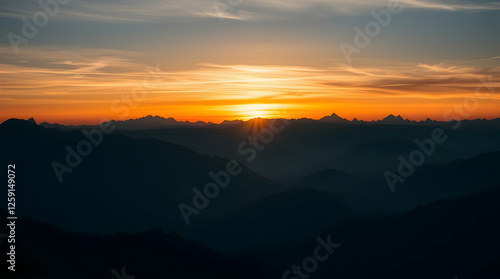 Wallpaper Mural Dramatic Rocky Mountain Scene Torontodigital.ca