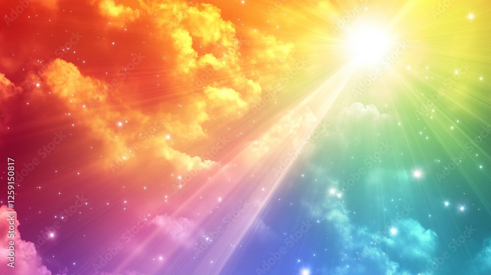 Fototapeta premium colorful rays of light background