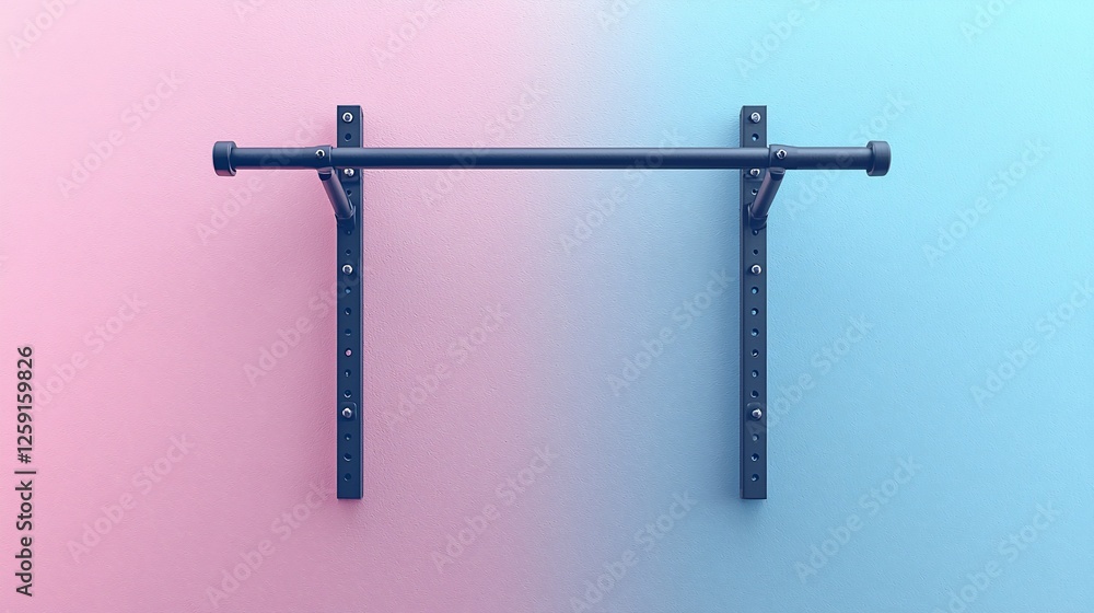 Minimalist wall-mounted bar against a gradient background, ideal for modern interior design Minimalist wall-mounted bar against a gradient background, ideal for modern interior design