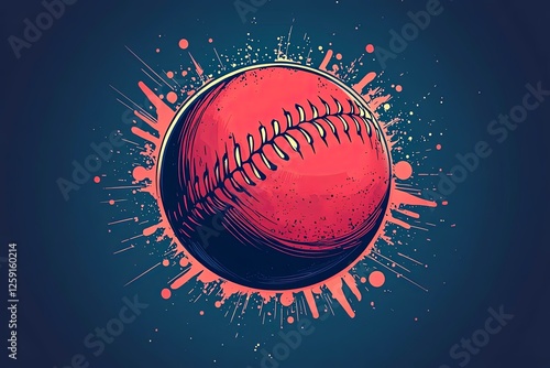 Baseball sport logo. perfect for baseball teams. photo