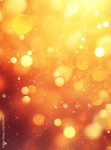 Warm, golden bokeh background with soft light photo