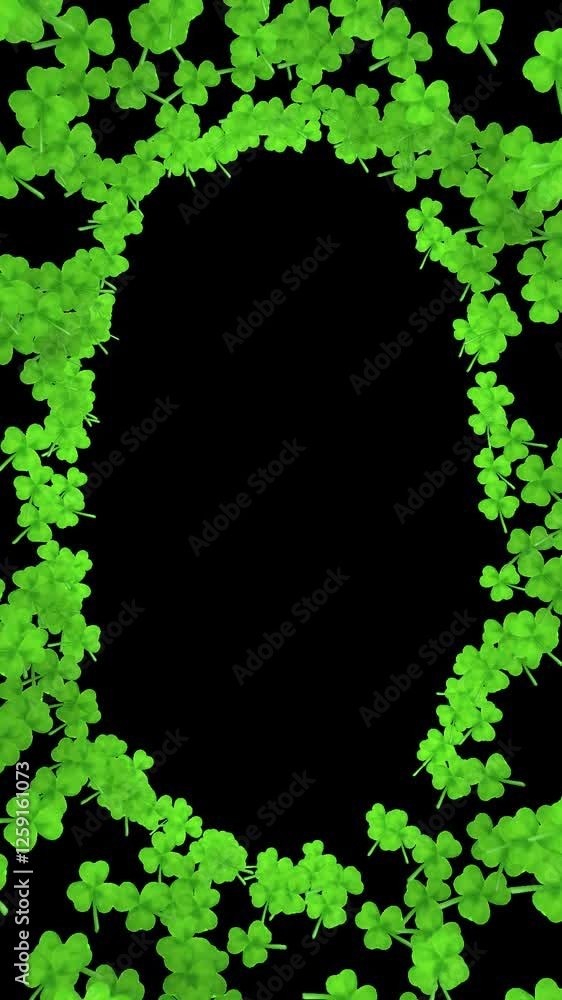 Clovers Tunnel On Vertical For Saint Patrick Day Clovers Tunnel On Vertical For Saint Patrick Day