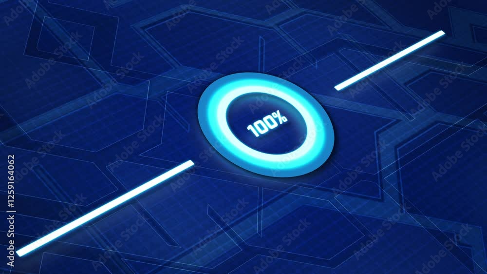 Game loading animation from the side, animated loading scene with a ...