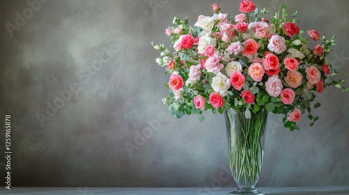 Wallpaper Mural Elegant floral arrangement of roses in a glass vase indoor setting still life photography natural light Torontodigital.ca