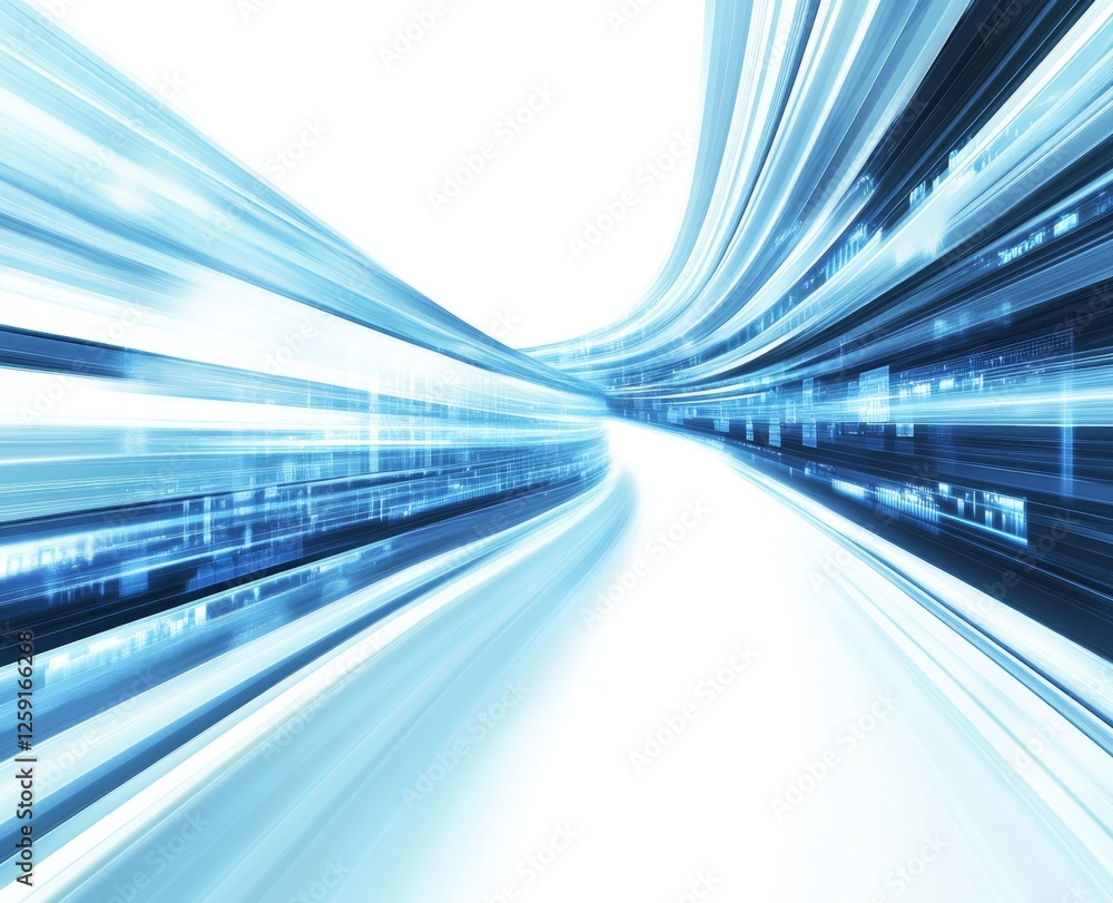 Digital tunnel fast motion futuristic background Digital tunnel fast motion futuristic background