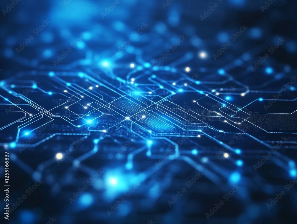 Abstract circuit board technology, glowing, digital, futuristic background Abstract circuit board technology, glowing, digital, futuristic background