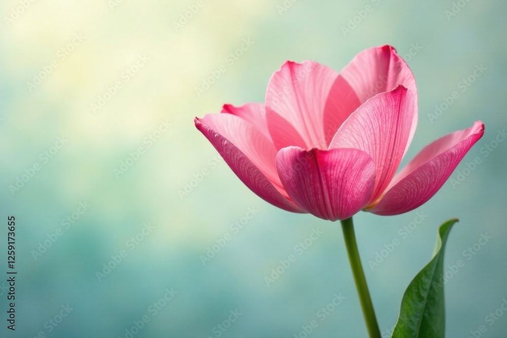 Vibrant watercolor petals against a gentle green stem , art, green, nature Vibrant watercolor petals against a gentle green stem , art, green, nature