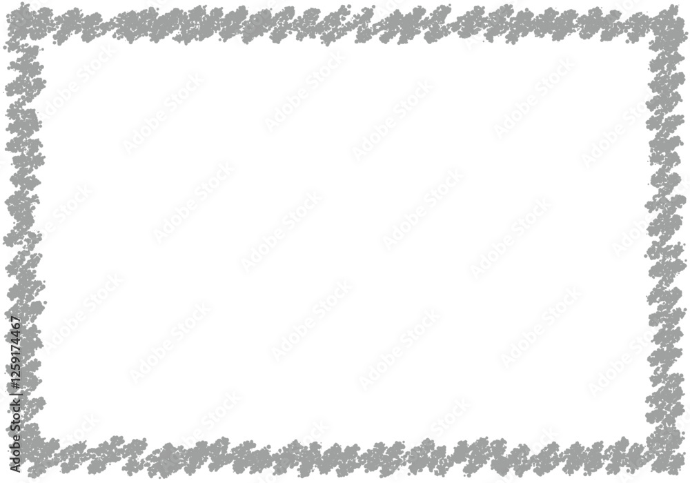 Obraz premium 手描きのクレヨン素材 背景 フレーム