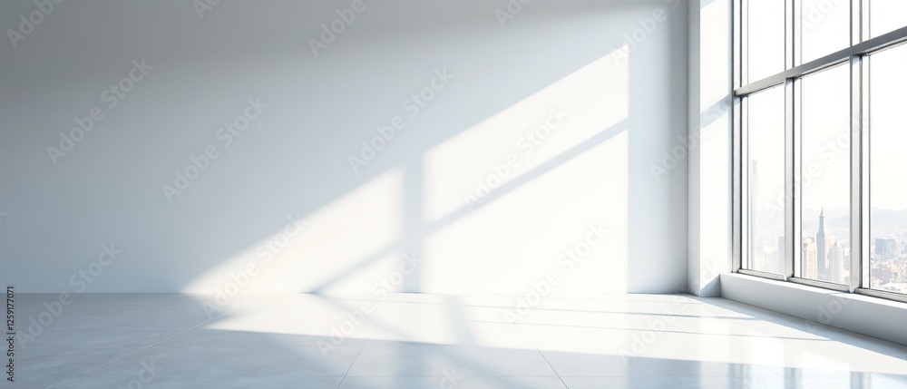 Fototapeta premium Empty Office Space Mockup - Modern Daylight Design