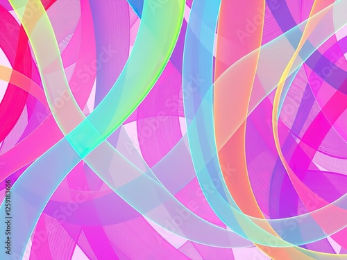 Dancing Lines: Vibrant Color Schemes in Intricate Interlacements photo