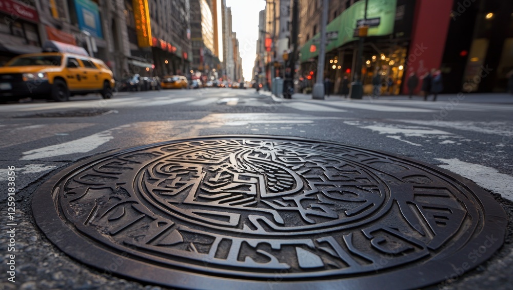 NYC Street Art: A Manhole Cover Masterpiece NYC Street Art: A Manhole Cover Masterpiece
