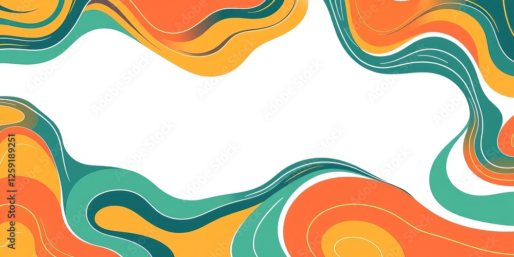 Swirling Hues of Squash Soup with Geometric Patterns and Lines Swirling Hues of Squash Soup with Geometric Patterns and Lines